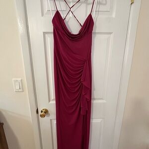 Katie May Fuchsia Backless Dress